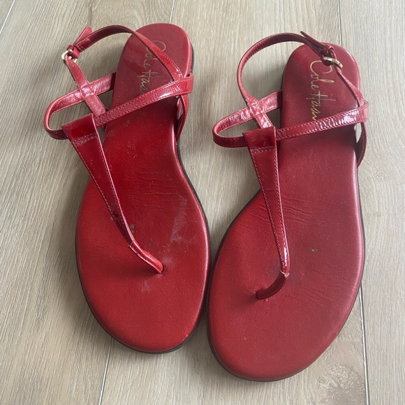 Red Patent Sandal - Picture 1 of 3